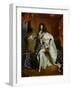 Louis XIV, King of France (1638-1715) in Royal Costume, 1701-Hyacinthe Rigaud-Framed Giclee Print