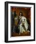 Louis XIV, King of France (1638-1715) in Royal Costume, 1701-Hyacinthe Rigaud-Framed Giclee Print