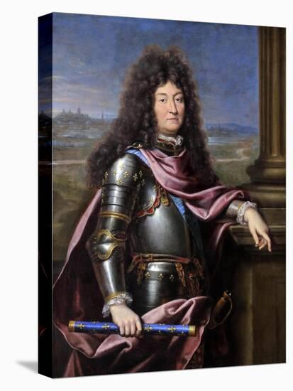 Louis XIV, King of France (1638-171)-Pierre Mignard-Stretched Canvas