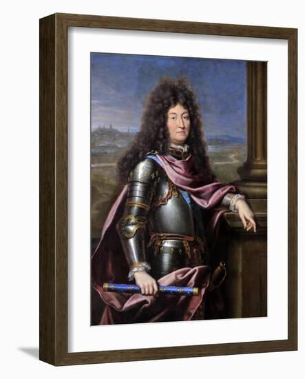 Louis XIV, King of France (1638-171)-Pierre Mignard-Framed Giclee Print