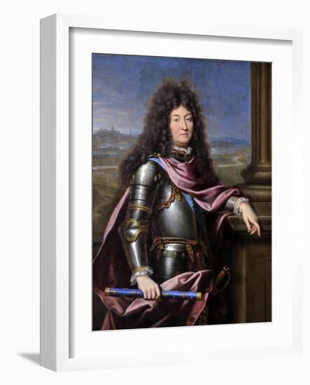 Louis XIV, King of France (1638-171)-Pierre Mignard-Framed Giclee Print