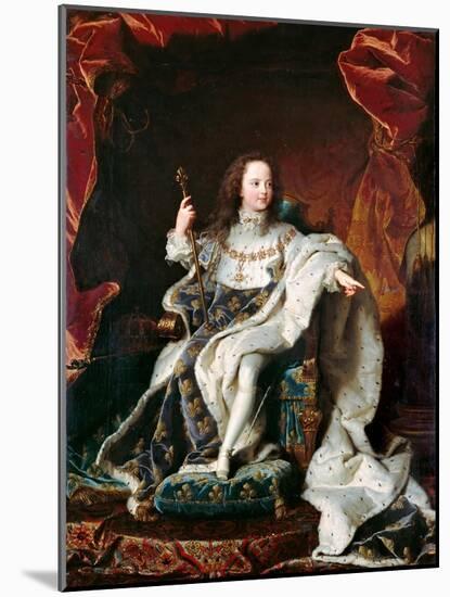 Louis XIV, King of France (1638-171)-Hyacinthe François Honoré Rigaud-Mounted Giclee Print