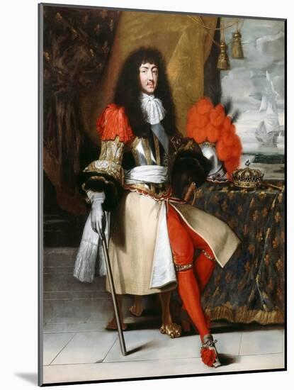 Louis XIV, King of France (1638-171)-Claude Lefèbvre-Mounted Giclee Print