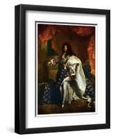 Louis XIV, King of France, 1701-Hyacinthe Rigaud-Framed Giclee Print