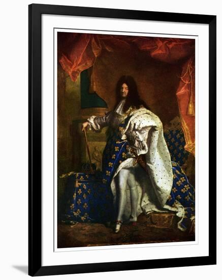 Louis XIV, King of France, 1701-Hyacinthe Rigaud-Framed Giclee Print