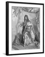 Louis Xiv, King of France by Hyacinthe Rigaud-null-Framed Giclee Print