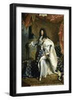 Louis XIV, King of France, c.1701-Hyacinthe Rigaud-Framed Giclee Print