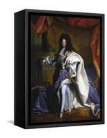 Louis XIV, King of France-Hyacinthe Rigaud-Framed Stretched Canvas