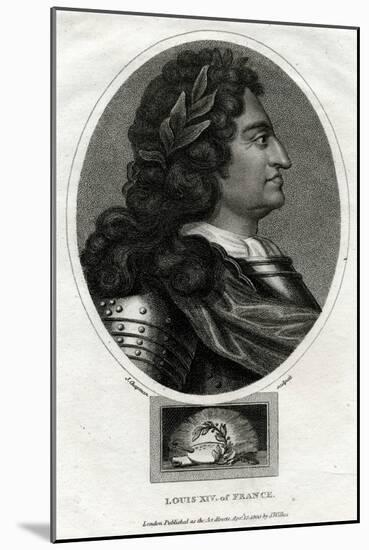 Louis XIV - King of France-J Chapman-Mounted Art Print