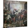 Louis XIV Leads the Assault of Valenciennes, 17th Century-Jean Alaux-Mounted Giclee Print