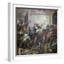 Louis XIV Leads the Assault of Valenciennes, 17th Century-Jean Alaux-Framed Giclee Print