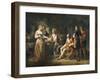 Louis XIV of France Declaring His Love for Louise de la Valliere-Jean-frederic Schall-Framed Giclee Print