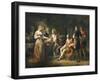 Louis XIV of France Declaring His Love for Louise de la Valliere-Jean-frederic Schall-Framed Giclee Print