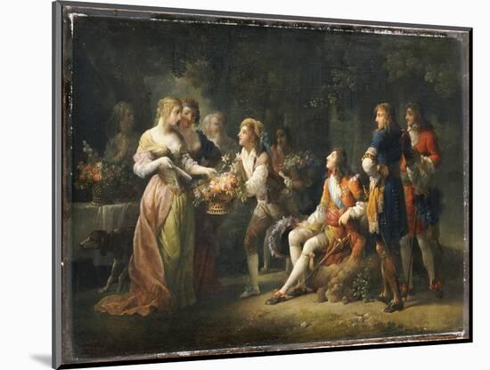 Louis Xiv of France Declaring His Love for Louise De La Valliere-Schall-Mounted Giclee Print