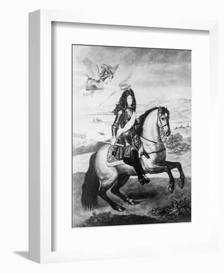 Louis XIV on Horse-null-Framed Giclee Print