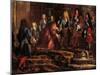 Louis XIV Receiving Submission, Doge of Genoa in May 1685-Claude-Guy Halle-Mounted Giclee Print