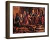 Louis XIV Receiving Submission, Doge of Genoa in May 1685-Claude-Guy Halle-Framed Giclee Print