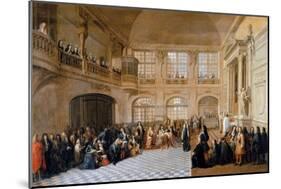 Louis XIV Receiving the Oath of the Marquis De Dangeau-Antoine Pezey-Mounted Giclee Print