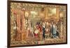 Louis XIV Receiving the Papal Legate Cardinal Chigi at Fontainebleau-null-Framed Giclee Print