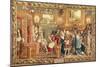 Louis XIV Receiving the Papal Legate Cardinal Chigi at Fontainebleau-null-Mounted Giclee Print