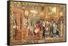 Louis XIV Receiving the Papal Legate Cardinal Chigi at Fontainebleau-null-Framed Stretched Canvas