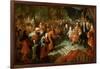 Louis XIV Receiving the Persian Ambassador in the Galerie Des Glaces at Versailles-Antoine Coypel-Framed Giclee Print