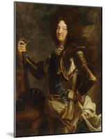 Louis XIV, roi de France et de Navarre (1638-1715) en 1701-Hyacinthe Rigaud-Mounted Giclee Print