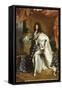 Louis XIV, roi de France, portrait en pied en costume royal-Hyacinthe Rigaud-Framed Stretched Canvas