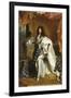 Louis XIV, roi de France, portrait en pied en costume royal-Hyacinthe Rigaud-Framed Giclee Print