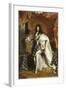 Louis XIV, roi de France, portrait en pied en costume royal-Hyacinthe Rigaud-Framed Giclee Print