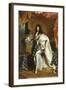 Louis XIV, roi de France, portrait en pied en costume royal-Hyacinthe Rigaud-Framed Giclee Print