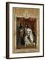 Louis XIV, roi de France, portrait en pied en costume royal-Hyacinthe Rigaud-Framed Giclee Print