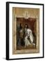 Louis XIV, roi de France, portrait en pied en costume royal-Hyacinthe Rigaud-Framed Giclee Print