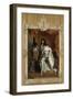 Louis XIV, roi de France, portrait en pied en costume royal-Hyacinthe Rigaud-Framed Premium Giclee Print