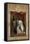 Louis XIV, roi de France, portrait en pied en costume royal-Hyacinthe Rigaud-Framed Stretched Canvas