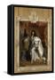 Louis XIV, roi de France, portrait en pied en costume royal-Hyacinthe Rigaud-Framed Stretched Canvas