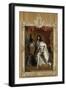 Louis XIV, roi de France, portrait en pied en costume royal-Hyacinthe Rigaud-Framed Giclee Print