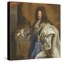 Louis XIV, roi de France-Hyacinthe Rigaud-Stretched Canvas