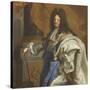 Louis XIV, roi de France-Hyacinthe Rigaud-Stretched Canvas