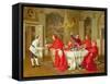 Louis Xiv's Apartments at Versailles, the Chef's Birthday-Andrea Landini-Framed Stretched Canvas