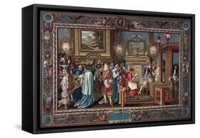 Louis XIV's Audience to the Papal Ambassador Sigismondo Chigi, 29 July 1664-Charles Le Brun-Framed Stretched Canvas