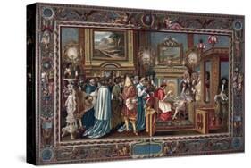 Louis XIV's Audience to the Papal Ambassador Sigismondo Chigi, 29 July 1664-Charles Le Brun-Stretched Canvas