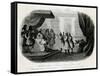 Louis XIV, Siamese Visit-null-Framed Stretched Canvas