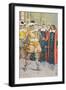 Louis XIV Visiting the French Parliament-Louis Bombled-Framed Giclee Print