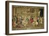 Louis XIV Visiting the Gobelins Factory, 1673-null-Framed Giclee Print