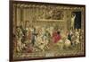 Louis XIV Visiting the Gobelins Factory, 1673-null-Framed Giclee Print