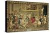 Louis XIV Visiting the Gobelins Factory, 1673-null-Stretched Canvas