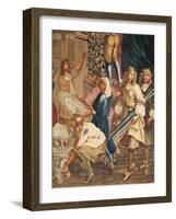 Louis XIV Visiting the Gobelins Factory-null-Framed Giclee Print