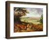 Louis XIV with Versailles in the Distance-Jean-Baptiste Martin-Framed Giclee Print