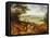 Louis XIV with Versailles in the Distance-Jean-Baptiste Martin-Framed Stretched Canvas